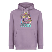 Lavender no bunny loves me like jesus Heavyweight Hoodie - MaliasSmallBusiness