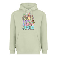 Matcha no bunny loves me like jesus Heavyweight Hoodie - MaliasSmallBusiness