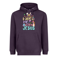 Plum no bunny loves me like jesus Heavyweight Hoodie - MaliasSmallBusiness