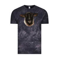 Cloud Black suffolk ewe head Vintage Tee - BarkalooDesign