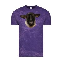 Cloud Purple suffolk ewe head Vintage Tee - BarkalooDesign