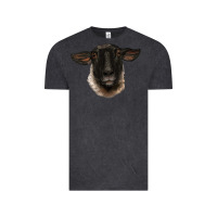 Vintage Black suffolk ewe head Vintage Tee - BarkalooDesign