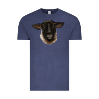Vintage Denim suffolk ewe head Vintage Tee - BarkalooDesign