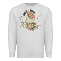 Dove Grey nail boss Premium Sweatshirt - MaliasSmallBusiness