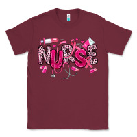 Burgundy breast cancer nurse Classic Tee - JahusDesignShop