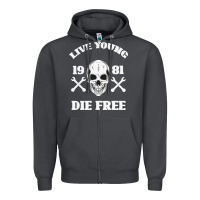 Smoke Live Young Die Free Zipper Hoodie - Bettercallsaul