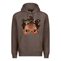 Coffee Afro Bantu Knots Hairstyles Messy Bun With Clasp Bbs  2 Premium Hoodie - BundleAndBundleShop