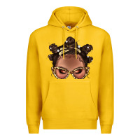 Lemon Afro Bantu Knots Hairstyles Messy Bun With Clasp Bbs  2 Premium Hoodie - BundleAndBundleShop