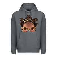 Rock Afro Bantu Knots Hairstyles Messy Bun With Clasp Bbs  2 Premium Hoodie - BundleAndBundleShop