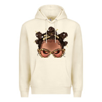 Sandshell Afro Bantu Knots Hairstyles Messy Bun With Clasp Bbs  2 Premium Hoodie - BundleAndBundleShop