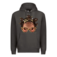 Smoke Afro Bantu Knots Hairstyles Messy Bun With Clasp Bbs  2 Premium Hoodie - BundleAndBundleShop