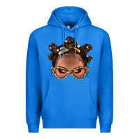 True Royal Afro Bantu Knots Hairstyles Messy Bun With Clasp Bbs  2 Premium Hoodie - BundleAndBundleShop