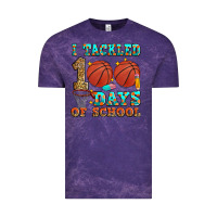 Cloud Purple i tackled 100 days of school basketball Vintage Tee - Zillion Design Studio