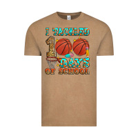Vintage Coffee i tackled 100 days of school basketball Vintage Tee - Zillion Design Studio