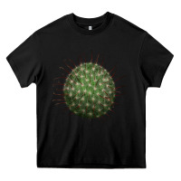 Black arizona fishhook cactus Heavy Core Tee - LillyAllenDesigns