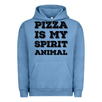 Pigment Pebble Blue Pizza Is My Spirit Animal Urban Hoodie - Bettercallsaul