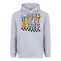 Heather Grey one happy nurse Heavyweight Hoodie - MaliasSmallBusiness