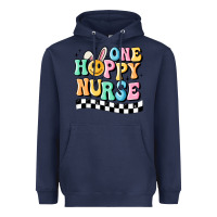 Navy one happy nurse Heavyweight Hoodie - MaliasSmallBusiness