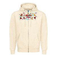 Sandshell love vibes and valentines Zipper Hoodie - AdoDesignShop