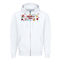 White love vibes and valentines Zipper Hoodie - AdoDesignShop