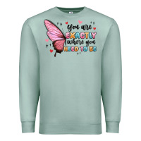Seafoam you sre exactly where you need to be Premium Sweatshirt - MaliasSmallBusiness
