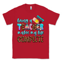 Red being a teacher makes my life complate Classic Tee - AdoDesignShop