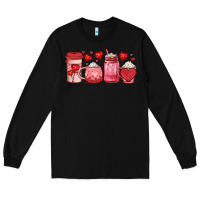 Black valentines day coffee Long Sleeve Tee - JahusDesignShop