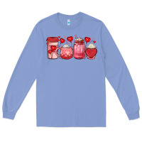 Colony Blue valentines day coffee Long Sleeve Tee - JahusDesignShop