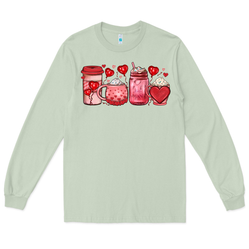 Valentines Day Coffee Long Sleeve Tee by JahusDesignShop | Teevron