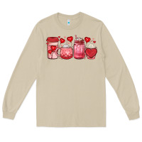 Mushroom valentines day coffee Long Sleeve Tee - JahusDesignShop