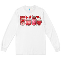 White valentines day coffee Long Sleeve Tee - JahusDesignShop