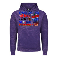 Cloud Purple running on iced coffe and freedom Vintage Hoodie - texasbilliewilder