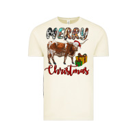 Vintage Arctic Texas Longhorn Merry Christmas Vintage Tee - RanaPortraitStore