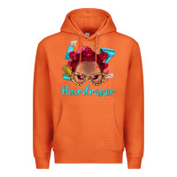 Carrot Afro Bantu Knots Red Hairdresser With Leopard Glasses Bbs Premium Hoodie - BundleAndBundleShop