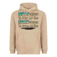 Mushroom holy enough to pray for you hood enough to swing o Heavyweight Hoodie - MaliasSmallBusiness