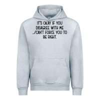 Heather Grey It's Okay If You Disagree With Me Urban Hoodie - Bettercallsaul