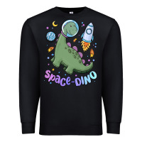 Black space dino Premium Sweatshirt - MaliasSmallBusiness