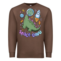 Chestnut space dino Premium Sweatshirt - MaliasSmallBusiness