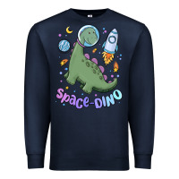 Navy space dino Premium Sweatshirt - MaliasSmallBusiness