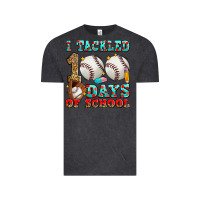 Vintage Black i tackled 100 days of school baseball Vintage Tee - Zillion Design Studio