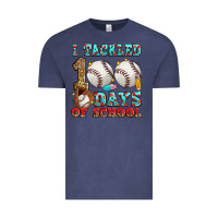 Vintage Denim i tackled 100 days of school baseball Vintage Tee - Zillion Design Studio