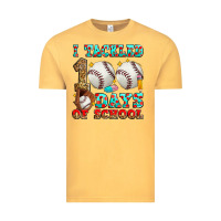 Vintage Mustard i tackled 100 days of school baseball Vintage Tee - Zillion Design Studio