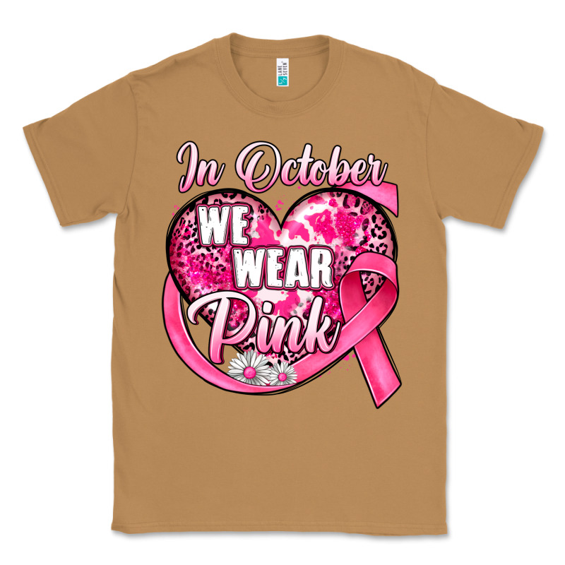 In October We Wear Pink Heart Classic Tee by JahusDesignShop | Teevron