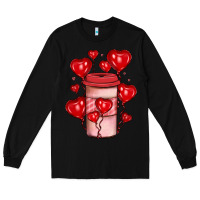 Black valentines day coffee Long Sleeve Tee - JahusDesignShop