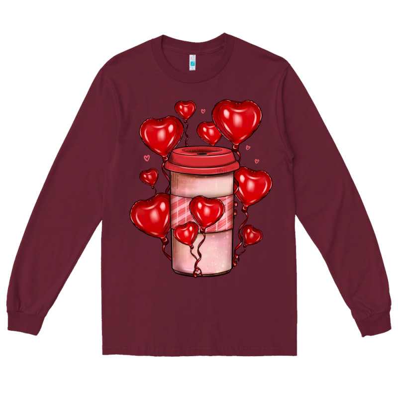 Valentines Day Coffee Long Sleeve Tee by JahusDesignShop | Teevron