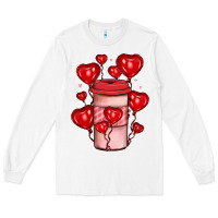 White valentines day coffee Long Sleeve Tee - JahusDesignShop