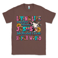 Chestnut living life somewhere between jesus take the wheel Classic Tee - AdoDesignShop