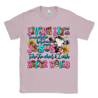 Lilac living life somewhere between jesus take the wheel Classic Tee - AdoDesignShop