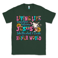 Sports Green living life somewhere between jesus take the wheel Classic Tee - AdoDesignShop