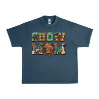 Midnight Navy show mom scottish cattle Urban Heavy Tee - BarkalooDesign